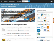 Tablet Screenshot of grootaandeelhouders.nl